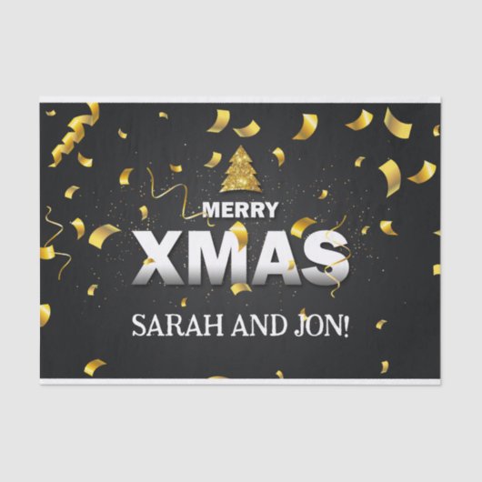 クリスマス魔法ティッシュペーパー 薄葉紙 (正面)