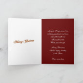 クリスマス魔法トナカイのグリーティングカード シーズンカード (内部)