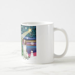 クリスマス魔法ブリタニースパニエル犬 コーヒーマグカップ
