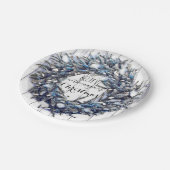 クリスマス魔法ホリデーパーティープレート ペーパープレート (アングル)