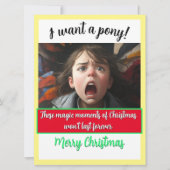 クリスマス魔法ポニーが欲しい! シーズンカード (正面)