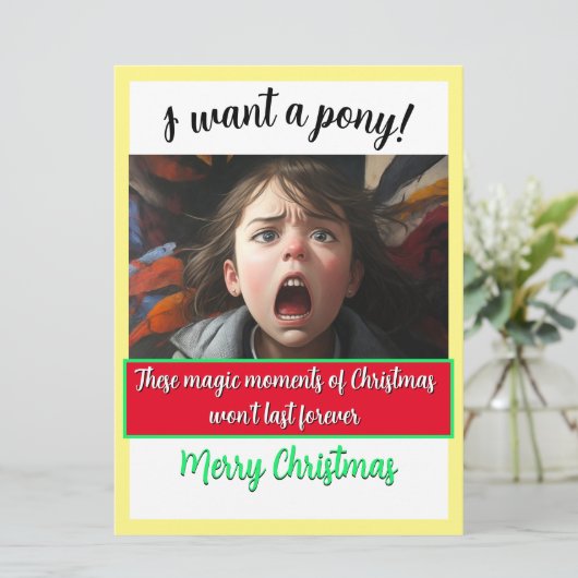 クリスマス魔法ポニーが欲しい！ シーズンカード (スタンド正面)