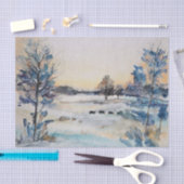 クリスマス魔法ヴィンテージティッシュペーパー 薄葉紙 (クラフト)