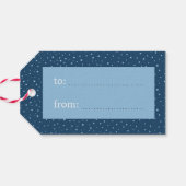 クリスマス魔法ヴィンテージレッドスチームトレイン ギフトタグ (裏面横)