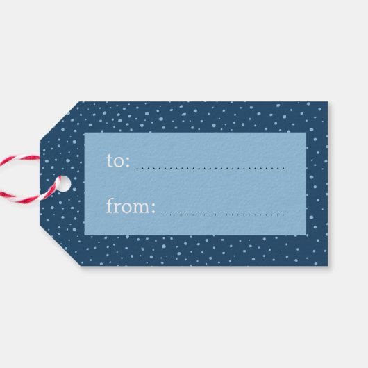 クリスマス魔法ヴィンテージレッドスチームトレイン ギフトタグ (裏面横)