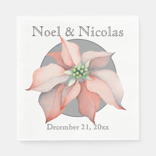 クリスマス魔法結婚披露宴 スタンダードランチョンナプキン (正面)