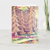 クリスマス魔法自閉症の慈善団体カード シーズンカード (正面)