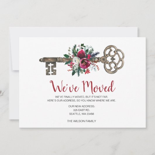 クリスマス魔法鍵ウェーブムーヴェホリデーカード (正面)