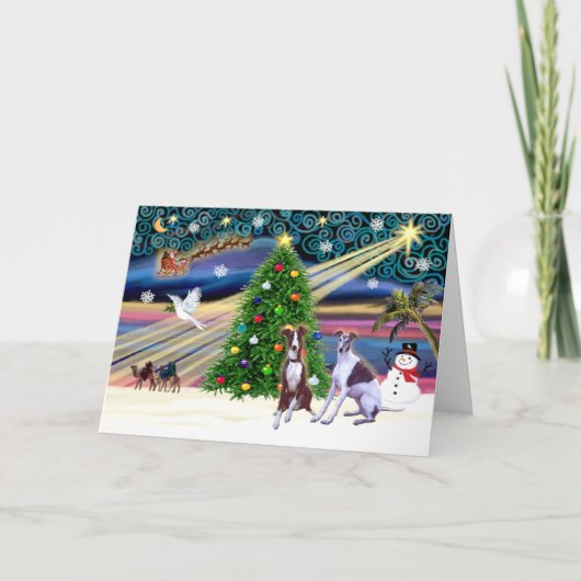 クリスマス魔法 – ウィペット9and10 シーズンカード (正面)