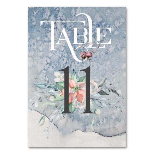 クリスマス魔法/ウェディングレセプションテーブル#11 テーブルナンバー (正面)