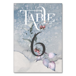 クリスマス魔法/ウェディングレセプションテーブル#6 テーブルナンバー