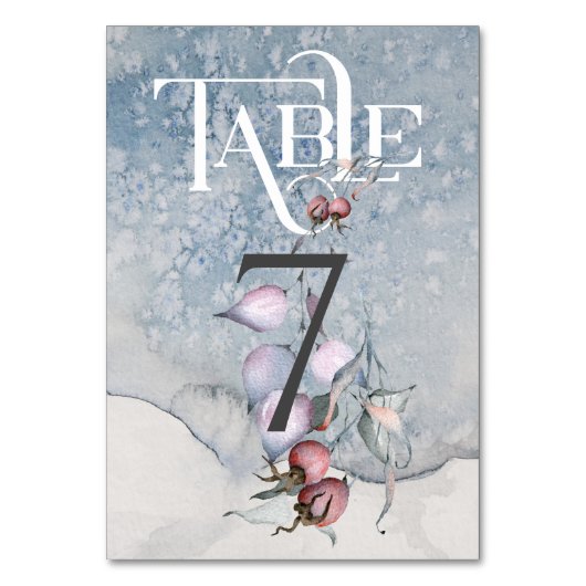 クリスマス魔法/ウェディングレセプションテーブル#7 テーブルナンバー (正面)