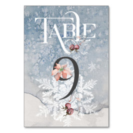 クリスマス魔法/ウェディングレセプションテーブル#9 テーブルナンバー