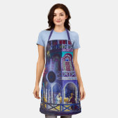 クリスマス魔法 エプロン (着用した状態)