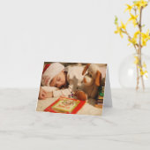 クリスマス魔法 カード (黄色い花)