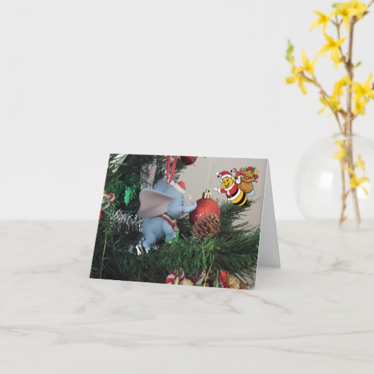 クリスマス魔法 カード (黄色い花)