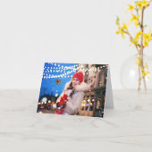 クリスマス魔法 カード (黄色い花)