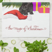 クリスマス魔法 キッチンタオル (折り畳み)