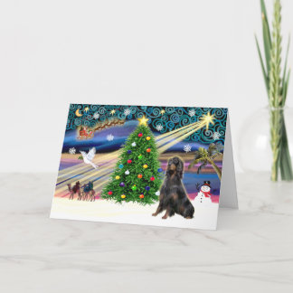 クリスマス魔法-ゴードンセッター シーズンカード