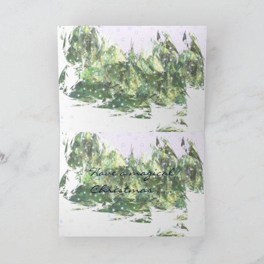 クリスマス魔法 シーズンカード (内部)