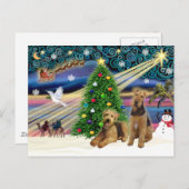 クリスマス魔法-ツーアイレダル シーズンポストカード (正面/裏面)