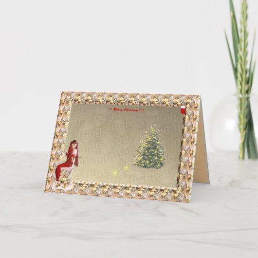 クリスマス魔法。テンプレート#2 シーズンカード (正面)