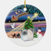 クリスマス魔法 – ヒマラヤ セラミックオーナメント (裏面)