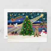 クリスマス魔法-レイクランドテリア シーズンポストカード (正面/裏面)