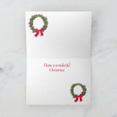 クリスマス魔法、ヴィンテージ雪の乙女デザイン シーズンカード (内部)