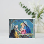 クリスマス魔法:古いポストカード ポストカード (スタンド正面)