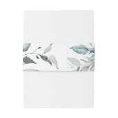 クリスマス魔法/水彩ポインセチア 招待状ベリーバンド (裏面例)