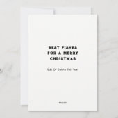 クリスマス魚釣り シーズンカード (裏面)