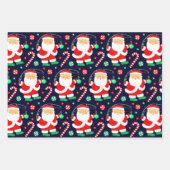 クリスマス魚釣り ラッピングペーパーシート (正面)