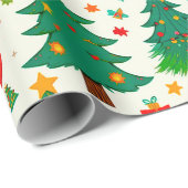 クリスマス鮮やかパターン ラッピングペーパー (ロールコーナー)