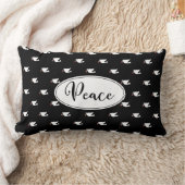 クリスマス鳩パターン装飾用クッション ランバークッション (ブランケット)