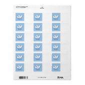 クリスマス鳩ラベル ラベル (フルシート)