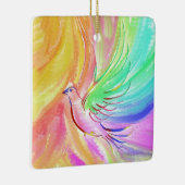 クリスマス鳩 セラミックオーナメント (右)