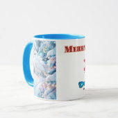 クリスマス鳩： マグカップ (正面左)