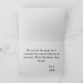 クリスマス鹿おもしろいイラストレーションホリデーカード シーズンカード (内部)