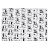 クリスマス鹿おもしろいイラストレーション大抱き枕 ラージペーパーバッグ (裏面)