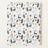 クリスマス鹿と葉の喜びの挨拶コレクション プランナー手帳 (裏面)