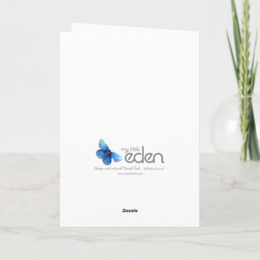 クリスマス鹿素晴らしのアートカード シーズンカード (裏面)