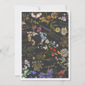 クリスマス2 フォト ボタニカル フローラル ホリデー カード (裏面)