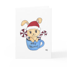 クリスマス1バニークリスマスホリデーカード