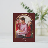 クリスマス1フォトアーフェイクチ金ゴールド箔2024 シーズンポストカード (スタンド正面)