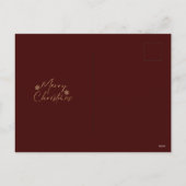 クリスマス1フォトアーフェイクチ金ゴールド箔2024 シーズンポストカード (裏面)