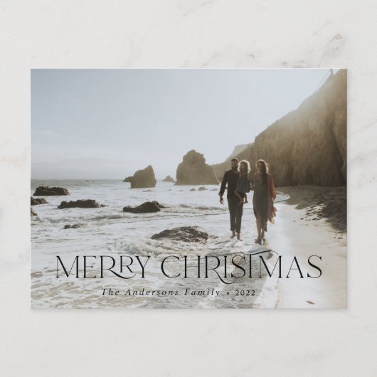 クリスマス1写真植物学フローラ折り畳み休日 ポストカード (正面)