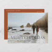 クリスマス1写真植物学フローラ折り畳み休日 ポストカード (正面/裏面)