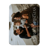 クリスマス1写真植物学フローラ折り畳み休日 マグネット (縦)