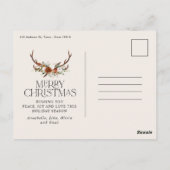 クリスマス1写真植物性フローラステーグポストカード ポストカード (裏面)